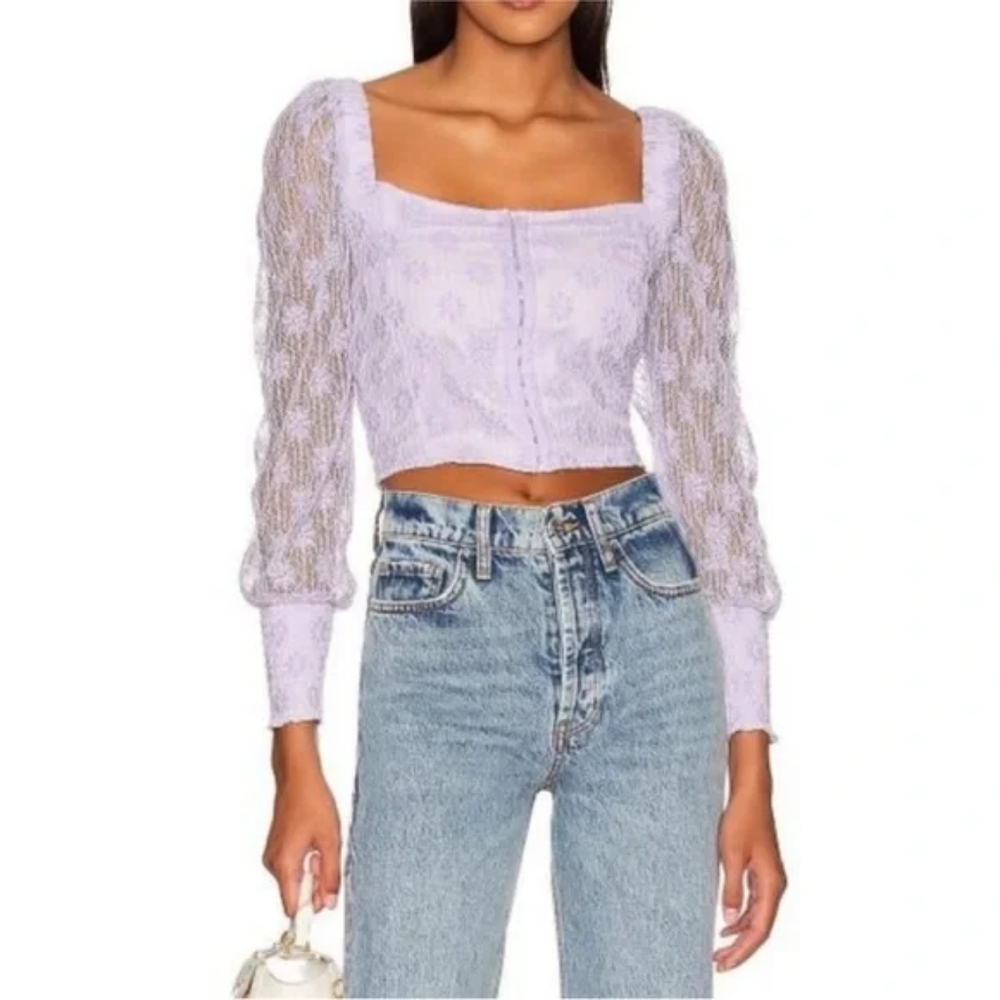 BB DAKOTA Long Sleeve Crop Top